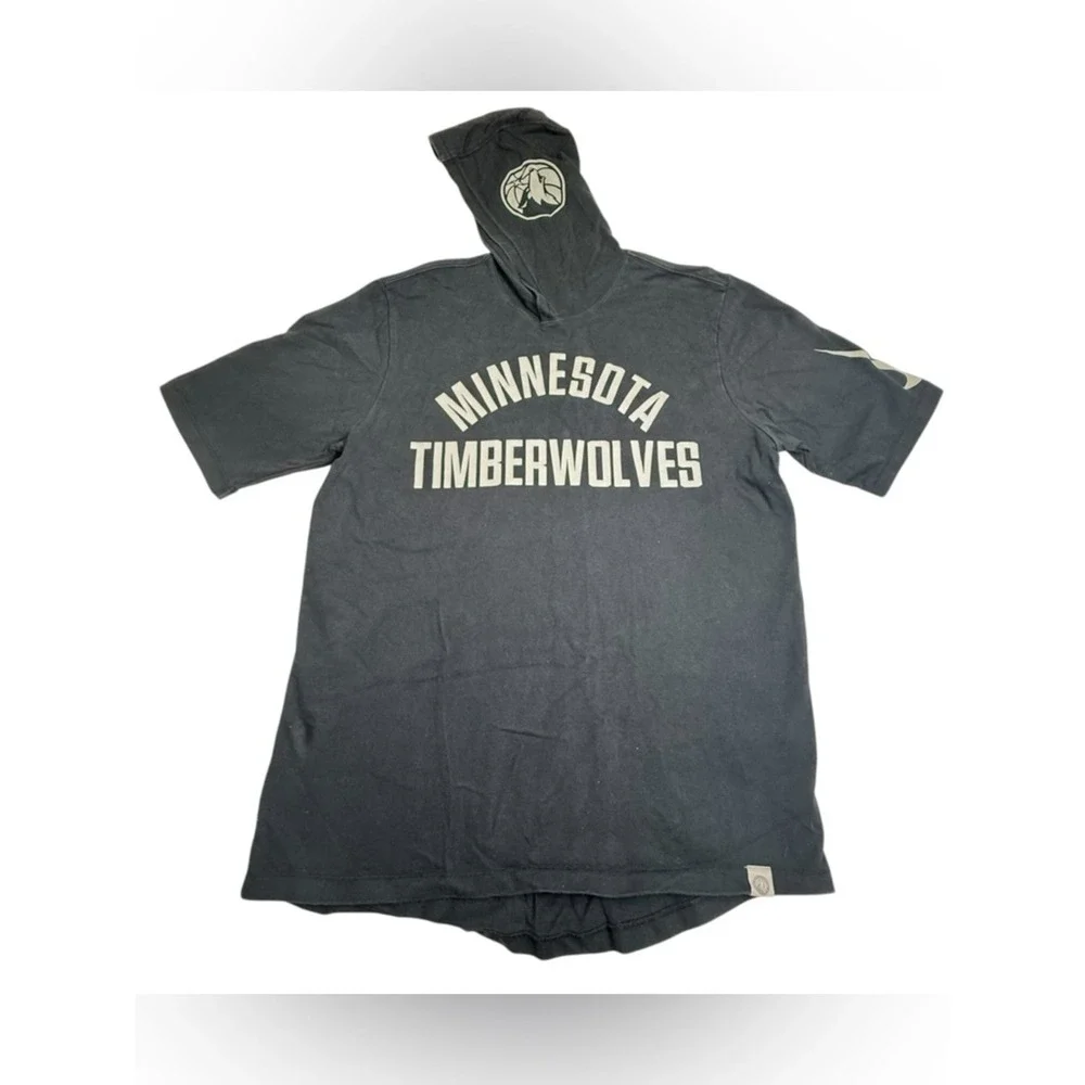 Nike Minnesota‎ Timberwolves Hoodie Mens Large Black  AA0856-010 NBA Tee